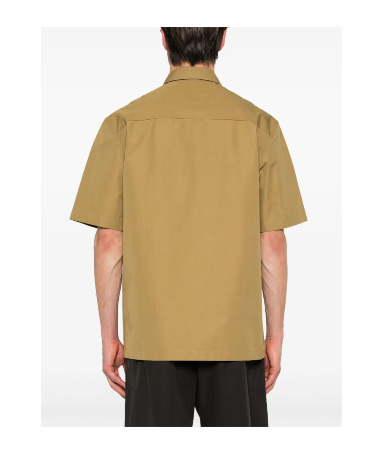 Jil Sander Short-sleeve Cotton Shirt In Nude