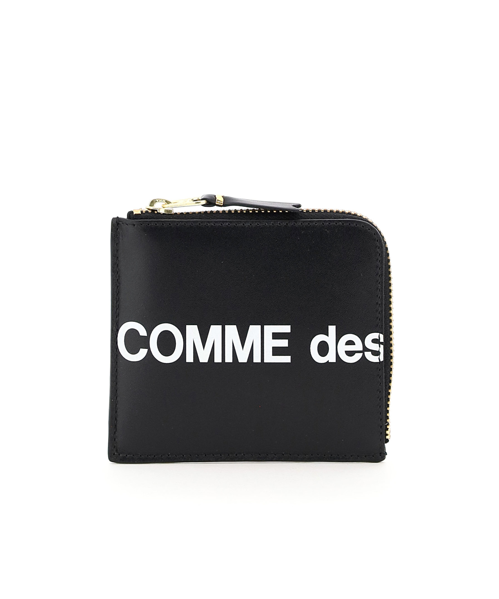 Comme Des Garçons Cdg Large Logo Wallet In Black