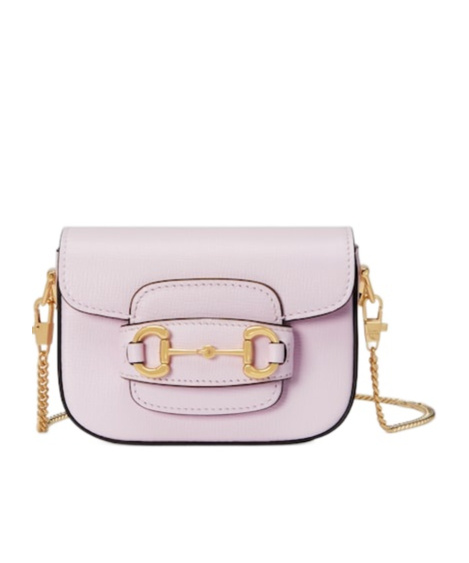 Gucci Horsebit 1955 Leather Mini Bag In Purple