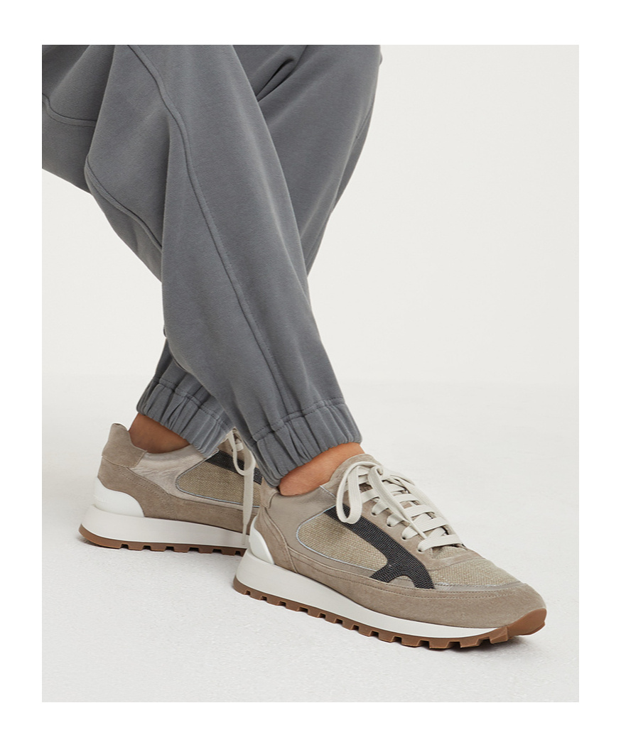 Brunello Cucinelli Monili-embellished Sneakers In Multicolor