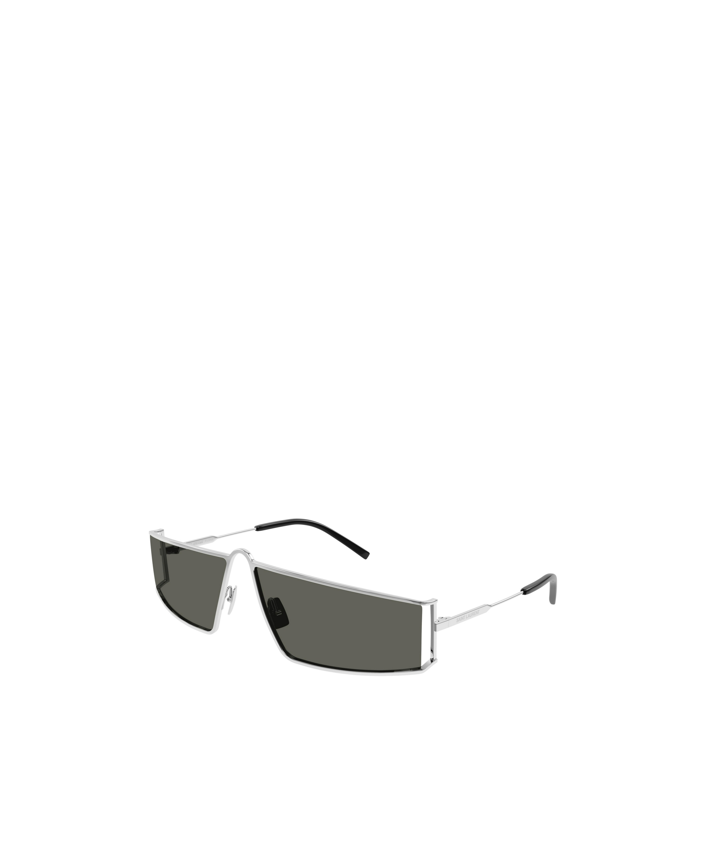 Saint Laurent Sl 606 Rectangle-frame Sunglasses In Black