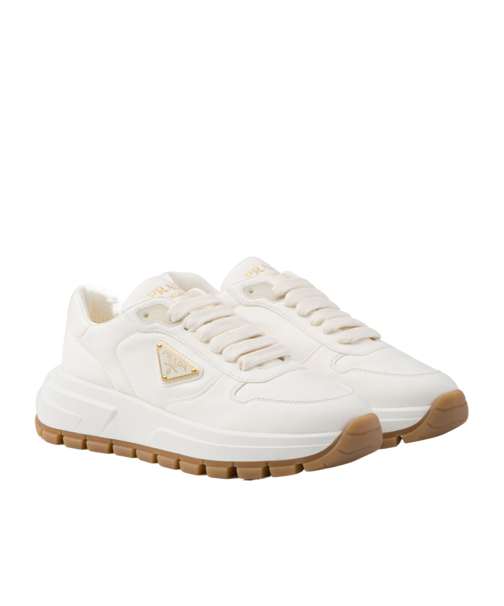 PRADA LEATHER SNEAKERS