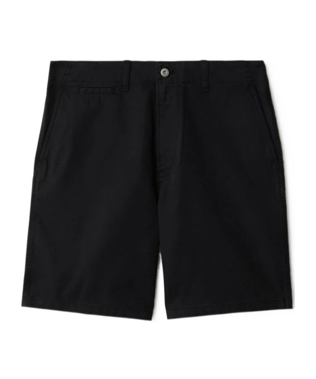 Burberry Twill Weave Bermuda Cotton Shorts In Black