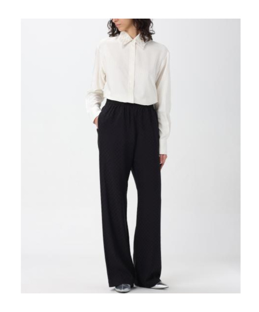 Golden Goose Ribbed-effect Shirt In White