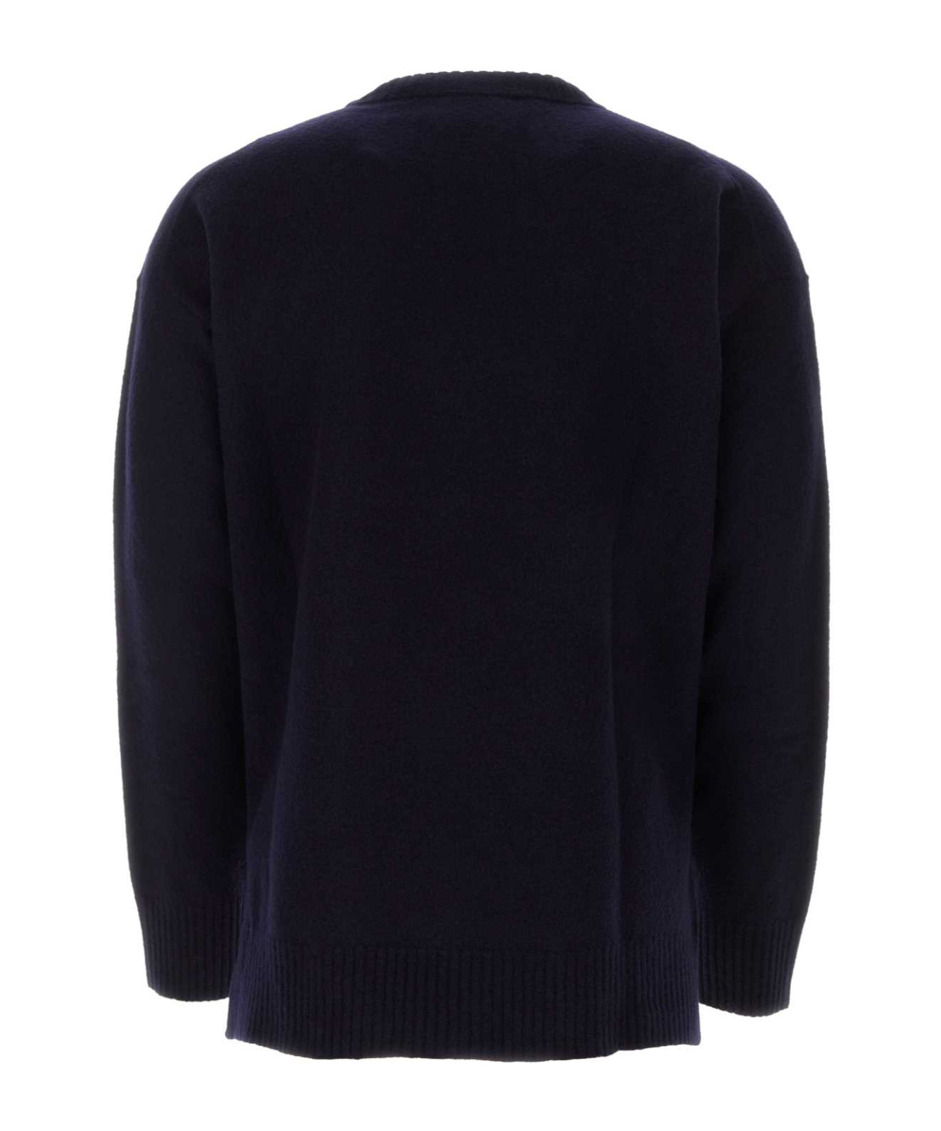 Jil Sander Crewneck Long-sleeved Jumper In Black