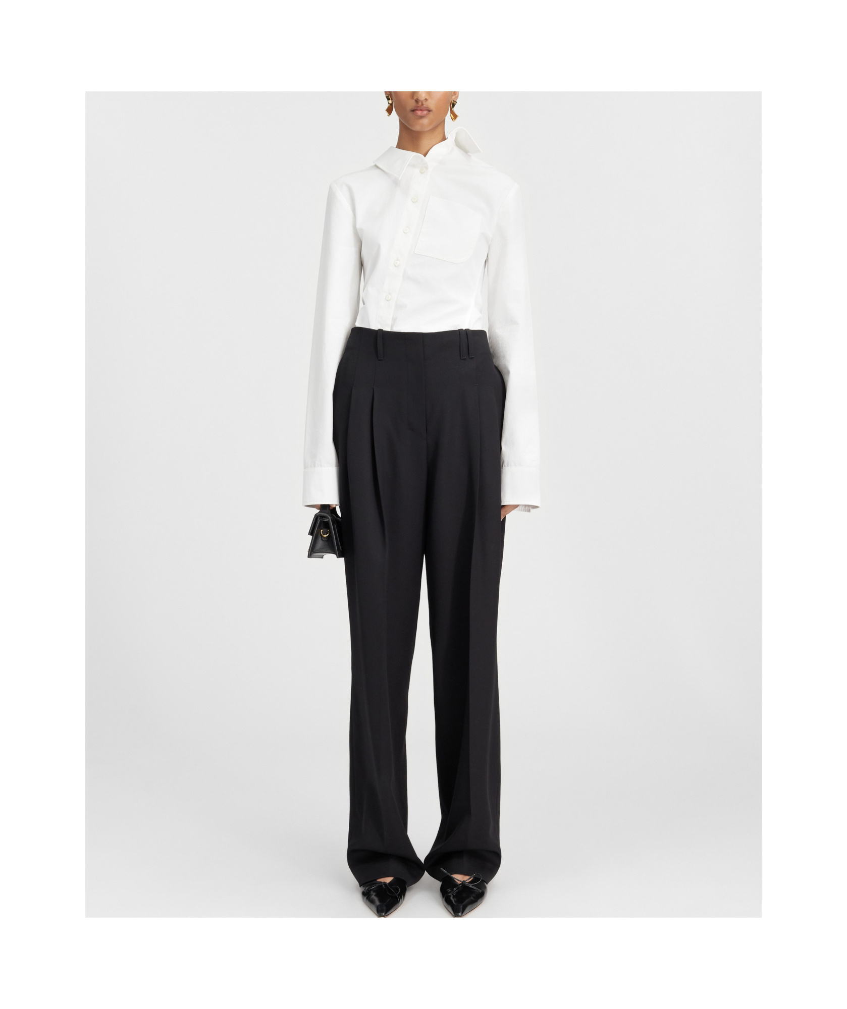 Jacquemus Straight-leg Trousers In Black