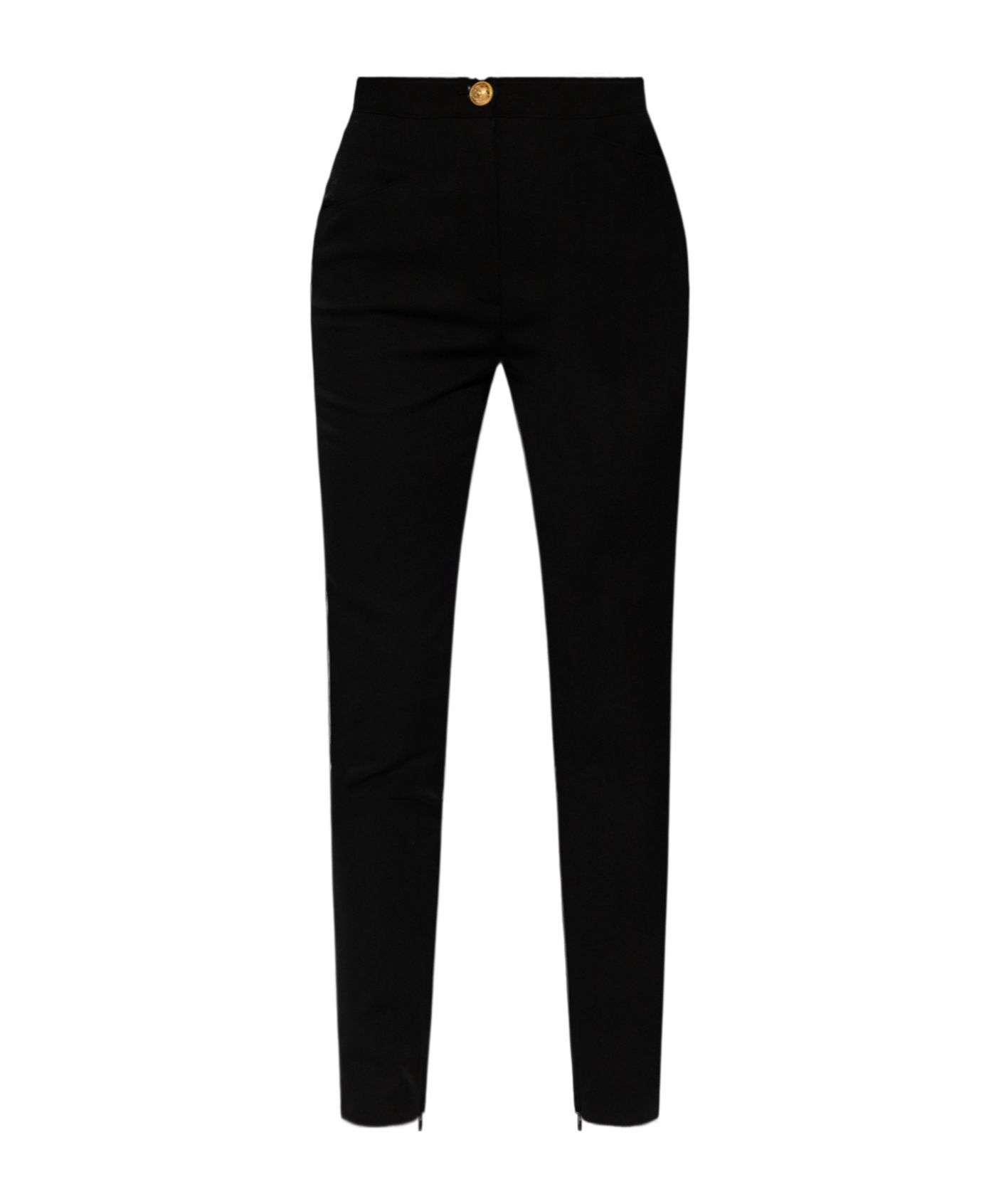 Balmain Tapered Tailored Trousers In Black