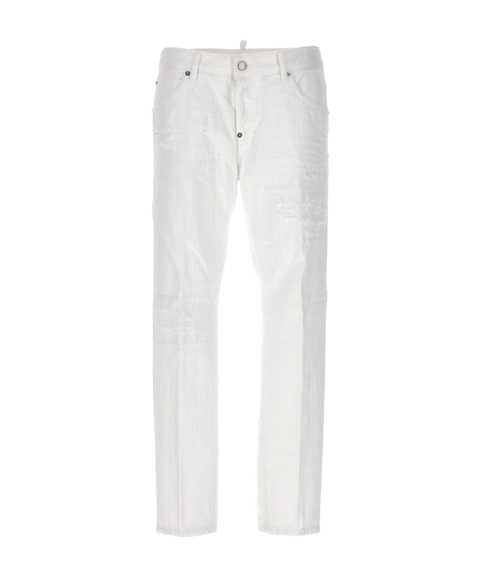 Shop Dsquared2 Cool Girl Low-rise Slim-fit Jeans In White