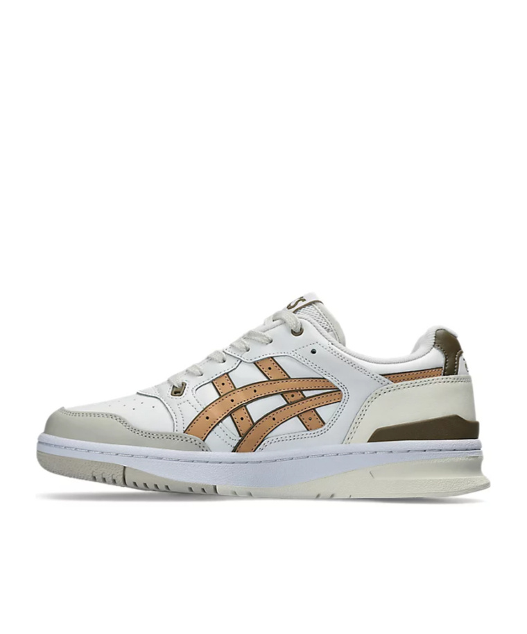 Asics Ex89 Panelled-design Leather Sneakers In White