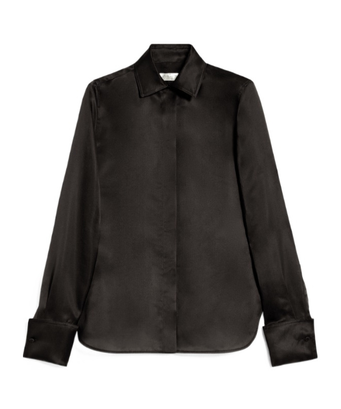 Max Mara Nola Shirt In Black