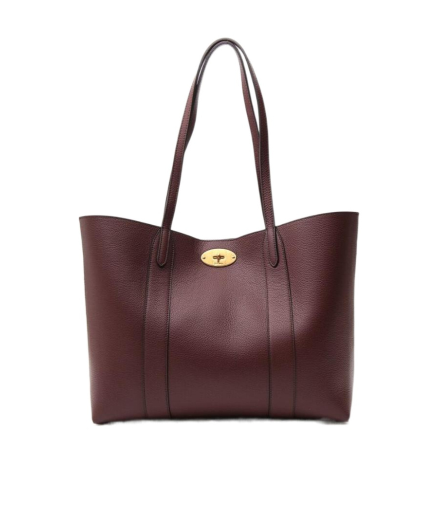 Mulberry Bayswater Bag In Micro Grained Leather In Red