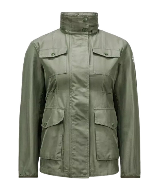 Moncler Ilo Concealed-hood Jacket In Green