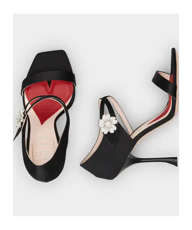 Roger Vivier "vivier Daisy Strass I In Black