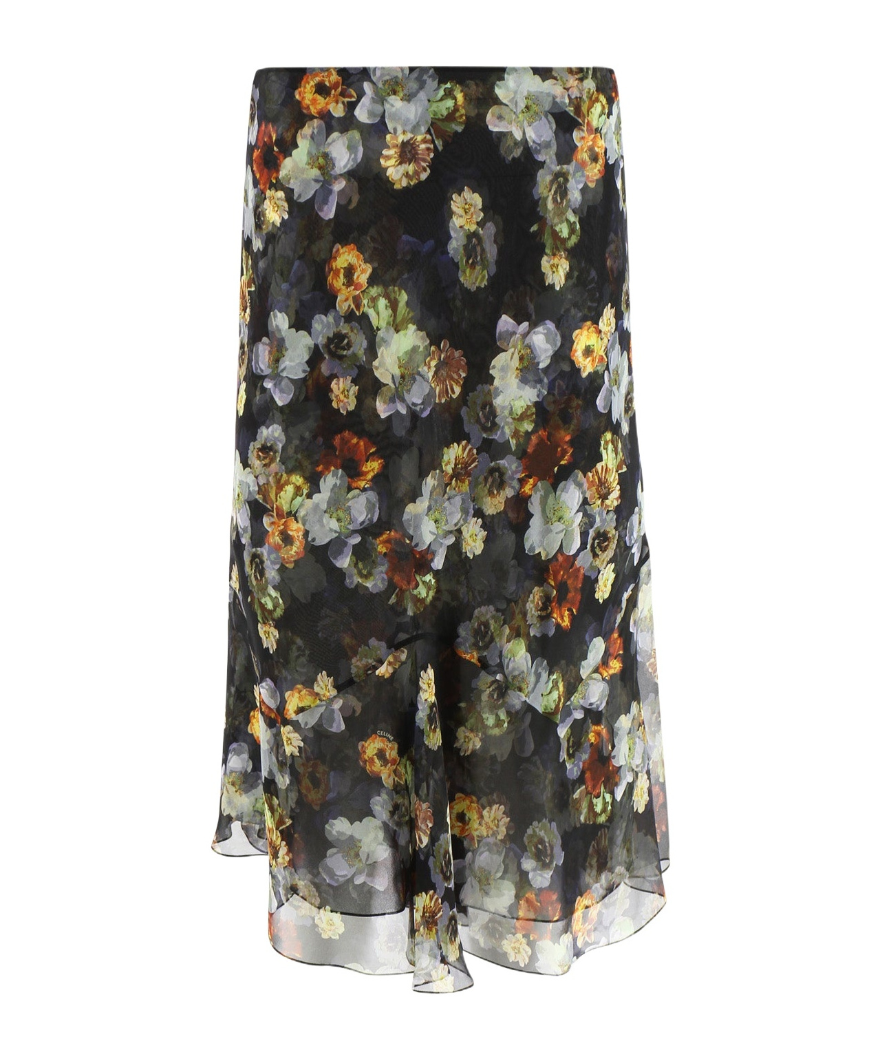 Celine Pattern Skirt In Black