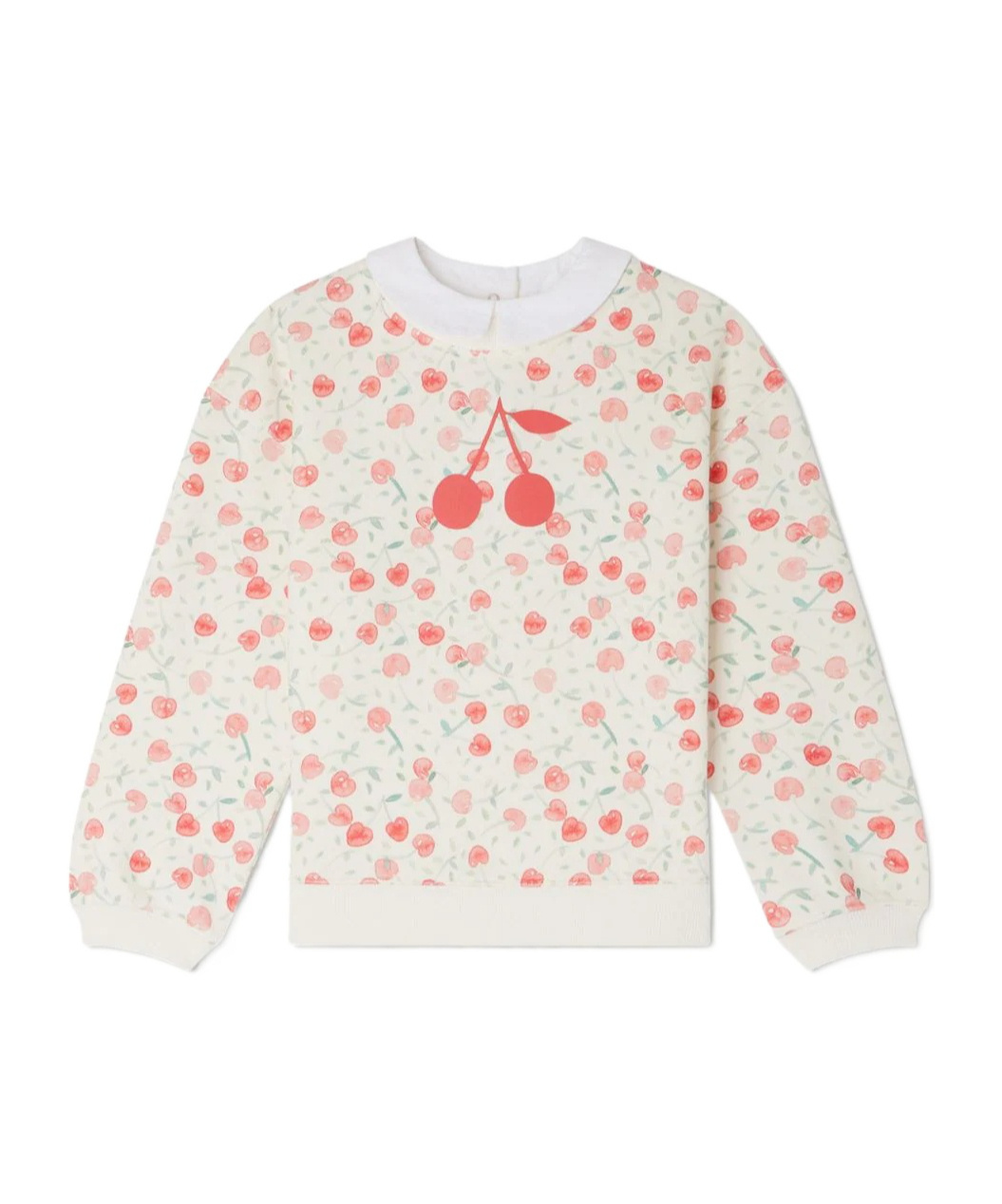 Bonpoint Claudine Printed Cotton Sweatshirt In White