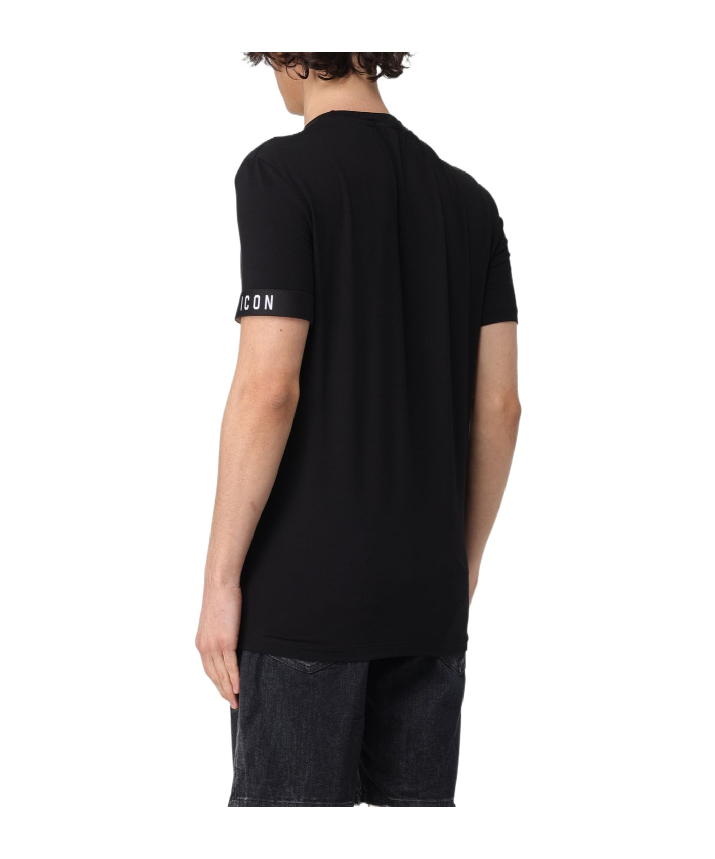 DSQUARED2 DSQUARED2 ICON PRINTED CREWNECK T-SHIRT