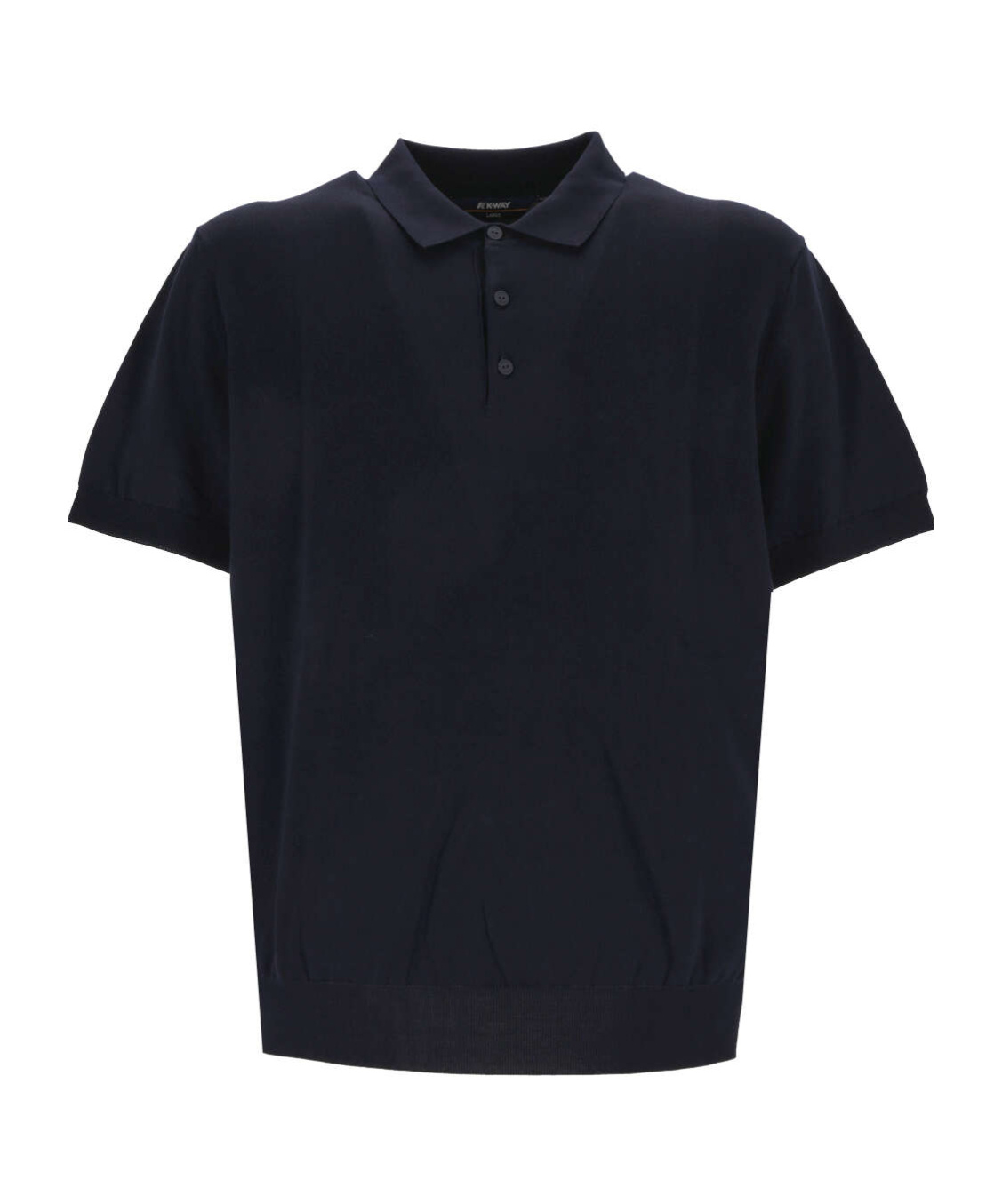 Shop K-way Jersey Polo Shirt In Black