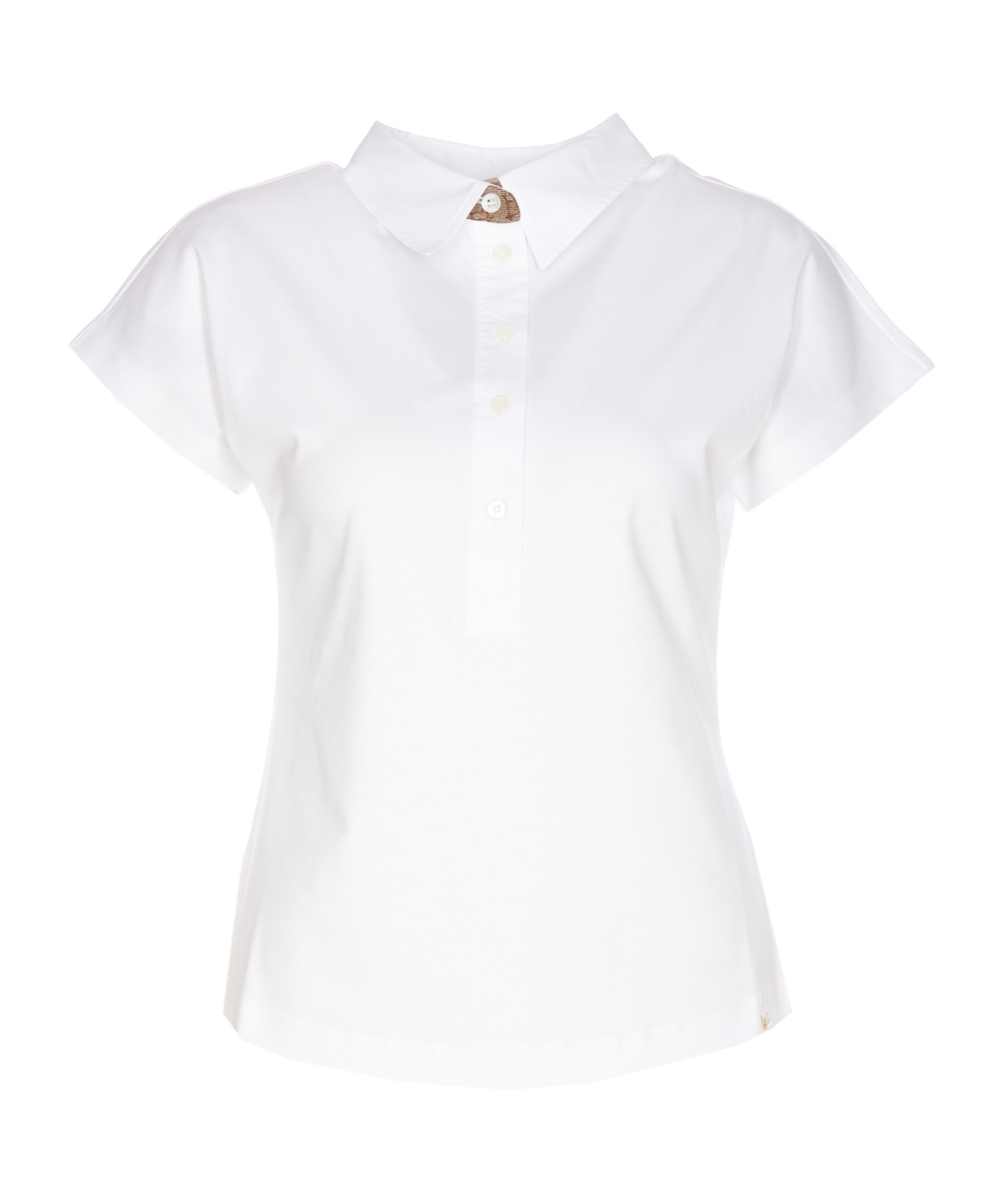 Herno Ever Cotton Interlock/new Popeline/monogram ポロシャツ In White