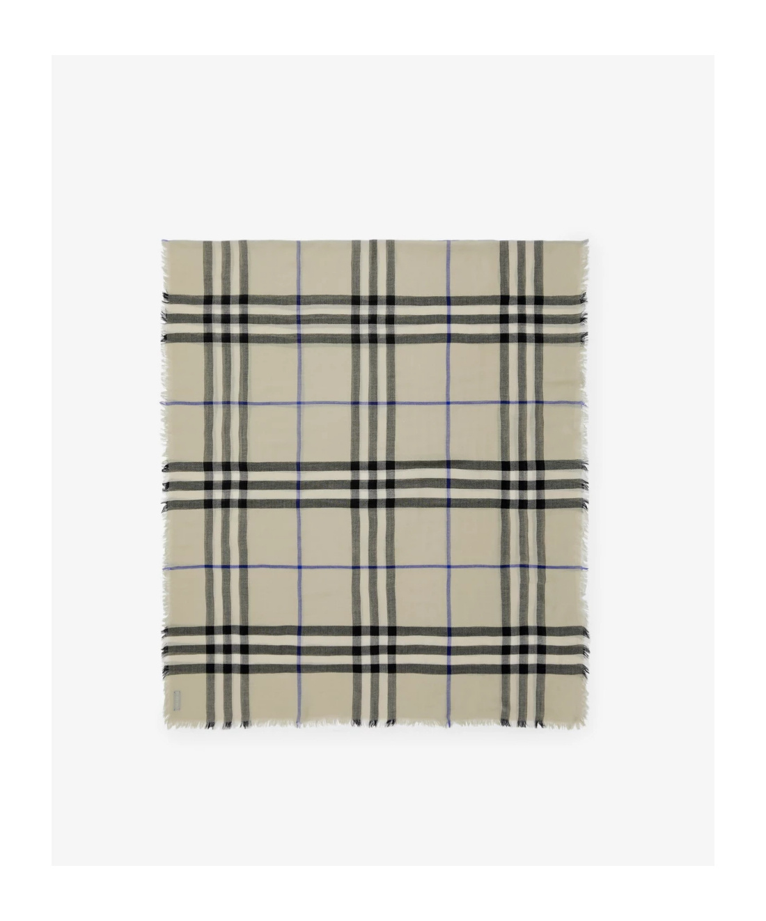 Burberry Vintage Check Wool Scarf In Nude