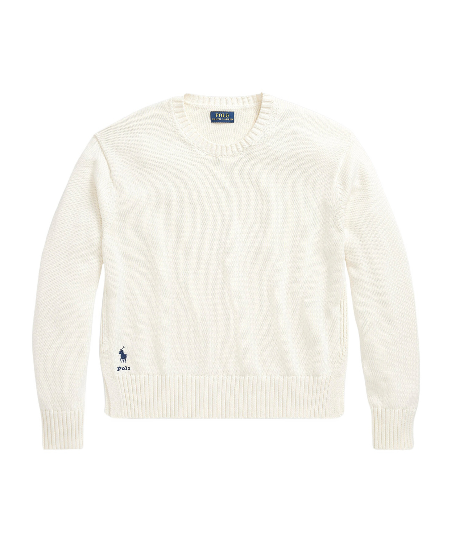POLO RALPH LAUREN POLO RALPH LAUREN LOGO CREW NECK KNITTED SWEATER