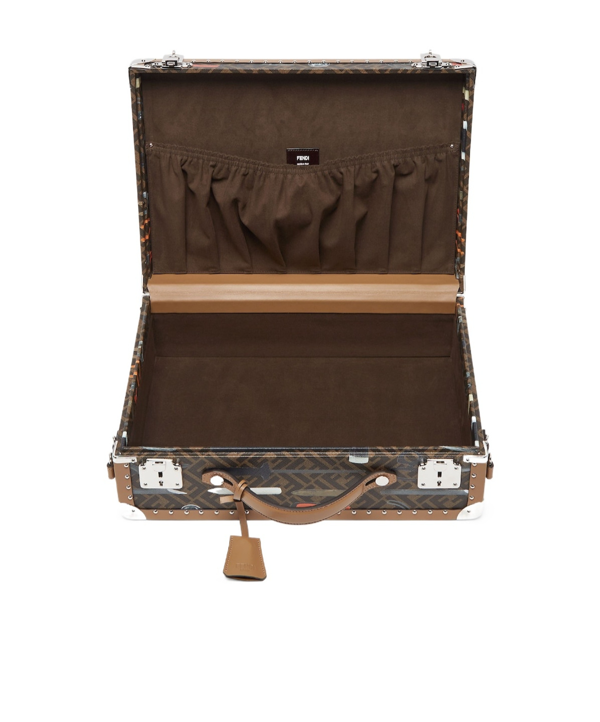 Fendi Medium Ff Suitcase In Black