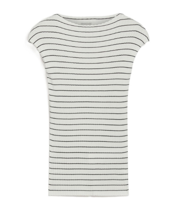 Sportmax Striped Pattern Sweater In White