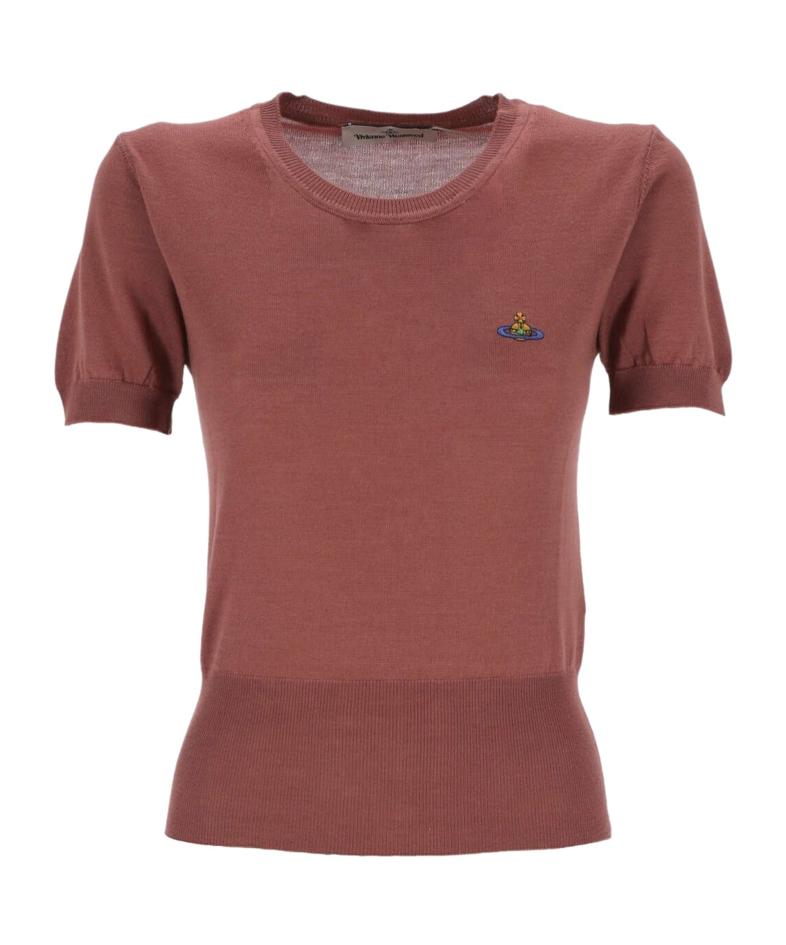 Shop Vivienne Westwood Bea Orb-embroidered Jumper In Brown