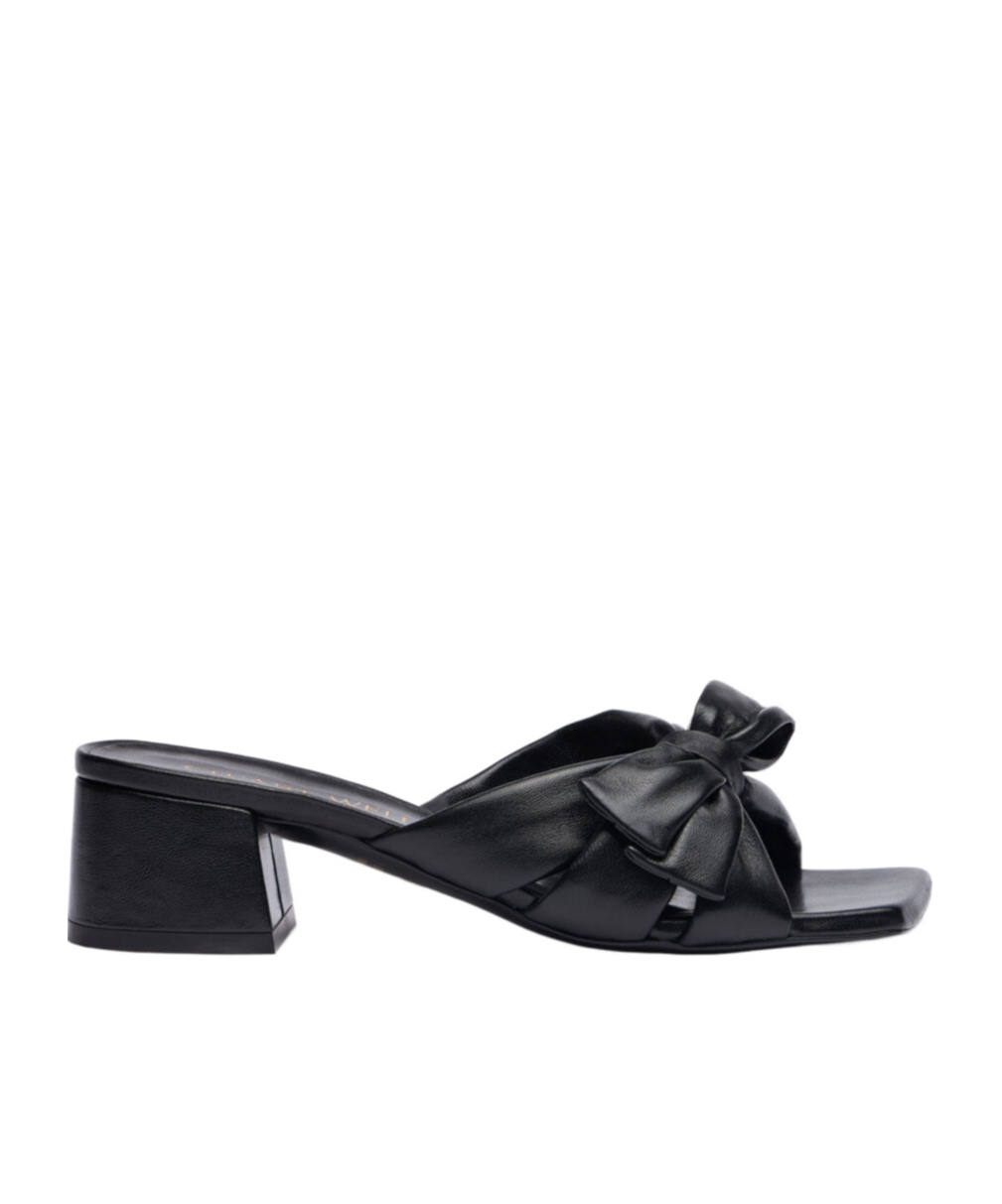 Stuart Weitzman Sofia Bow-tie High-heeled Sandals In Black