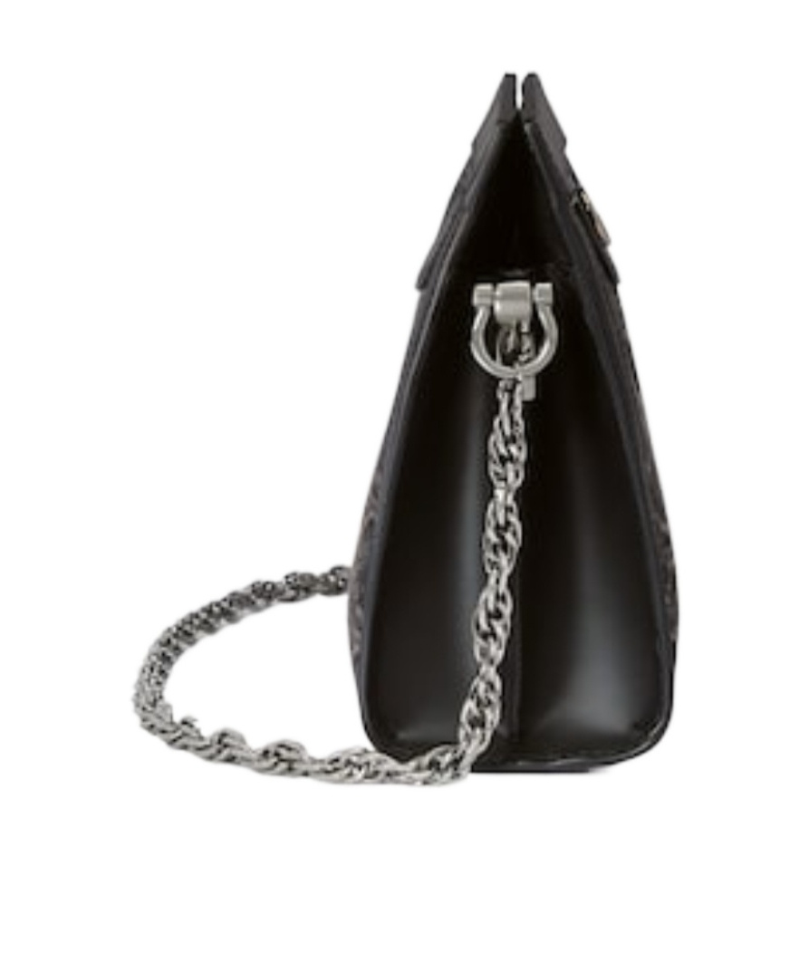 Gucci Small Ophidia Gg Shoulder Bag In Black