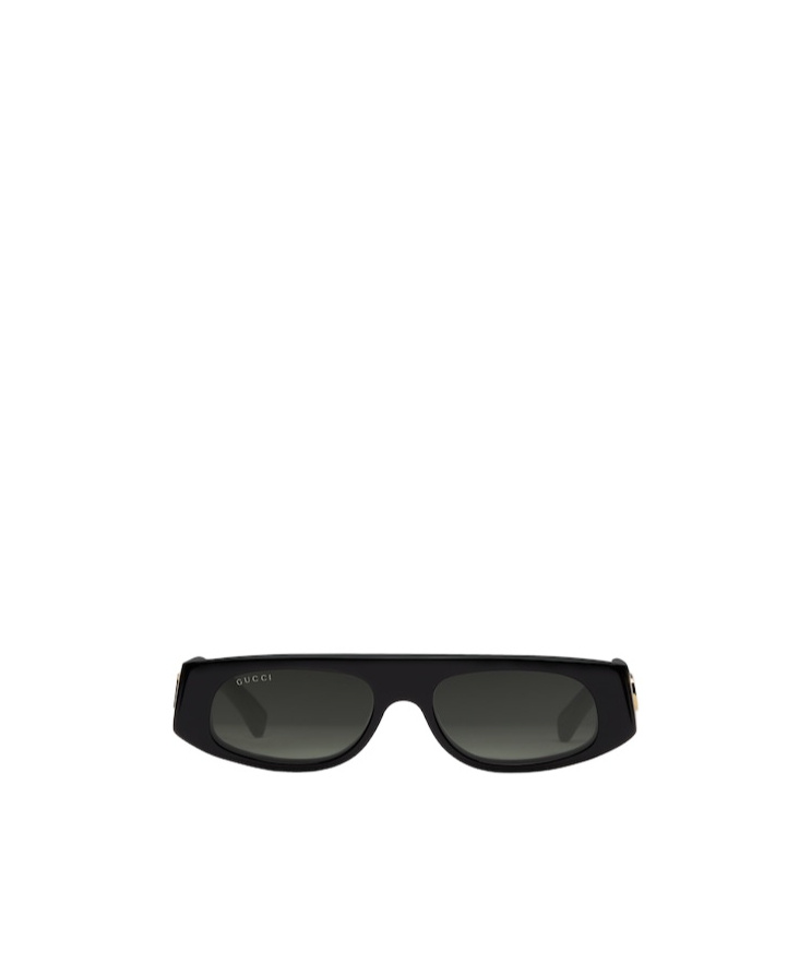 Gucci Rectangle-frame Sunglasses In Black