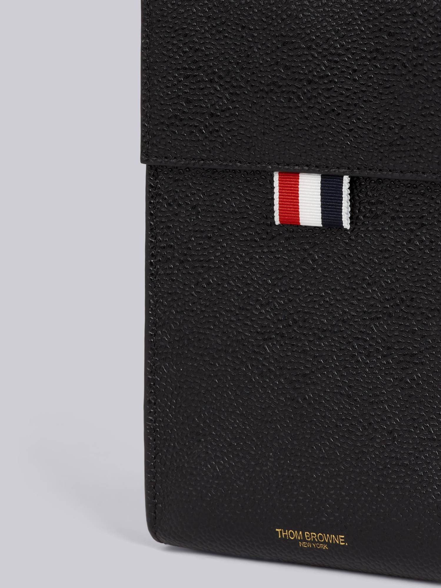 THOM BROWNE THOM BROWNE FOLOVER-TOP STRAPPED PHONE HOLDER