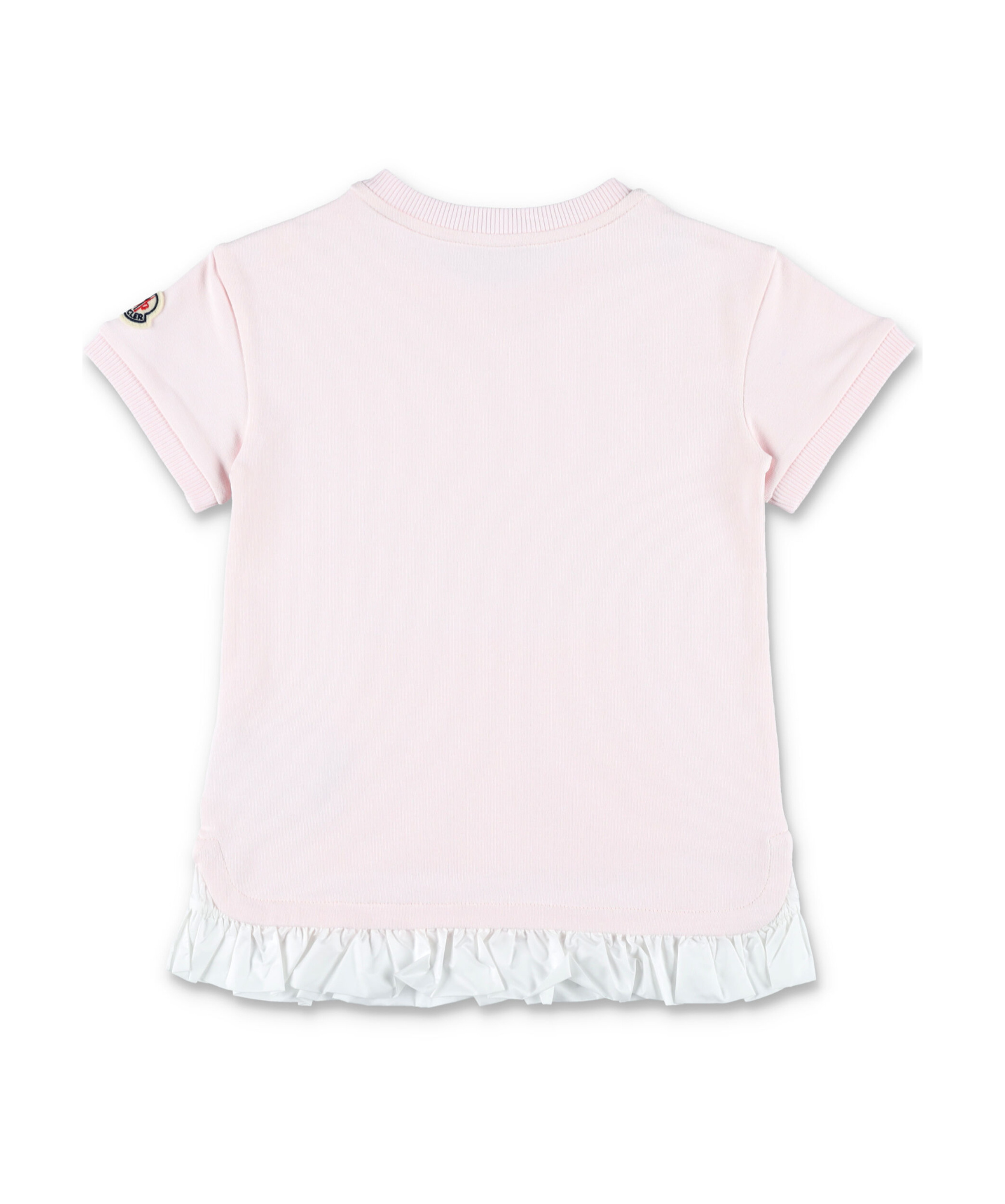 Moncler Round Neck Dress In White