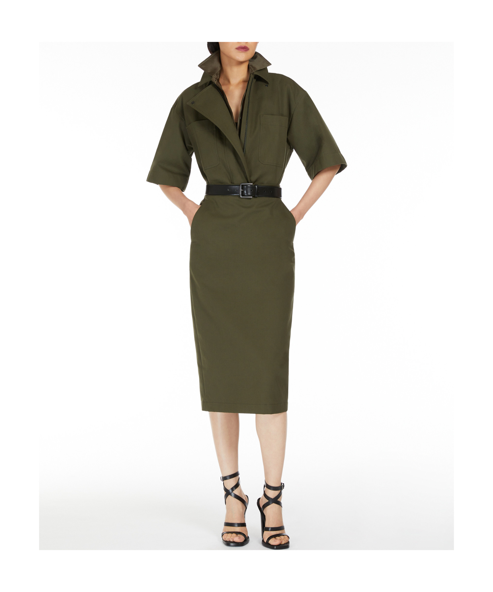 Max Mara Buttoned Short-sleeved Shirt In Brown