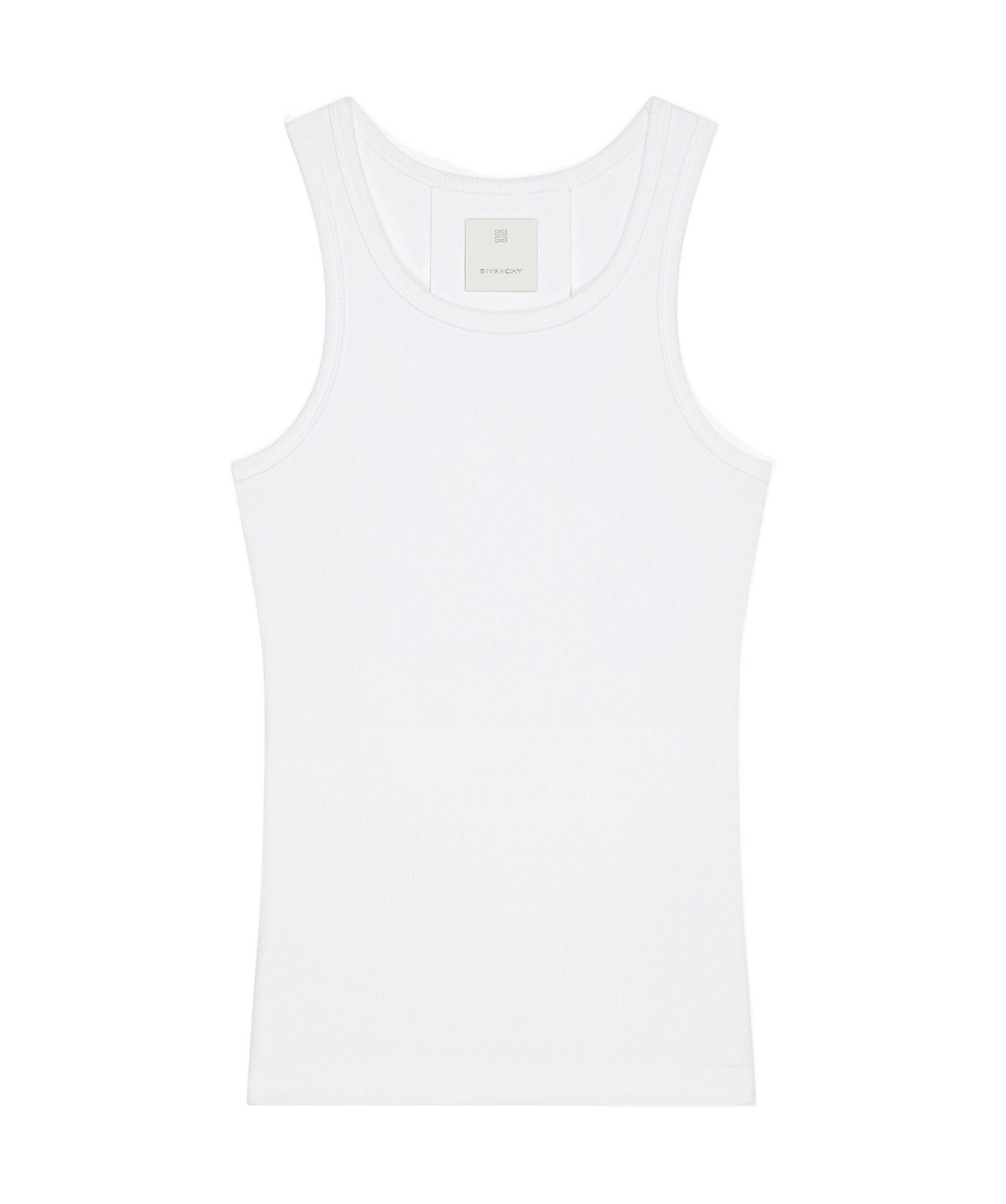 Givenchy Extra Slim Fit Tank Top In Cotton In White