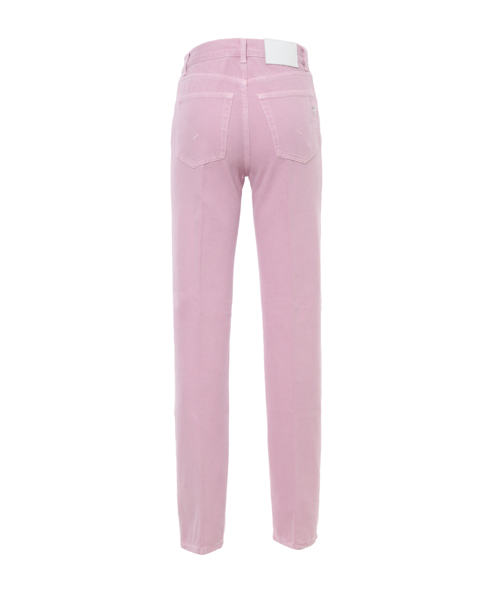 Dondup Logo Logo Denim Trousers In Pink