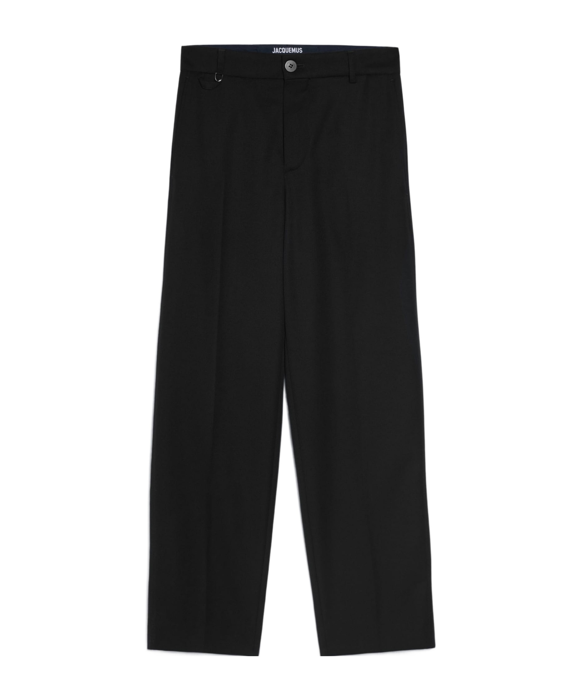 Jacquemus Belt Ring Casual Pants In Black