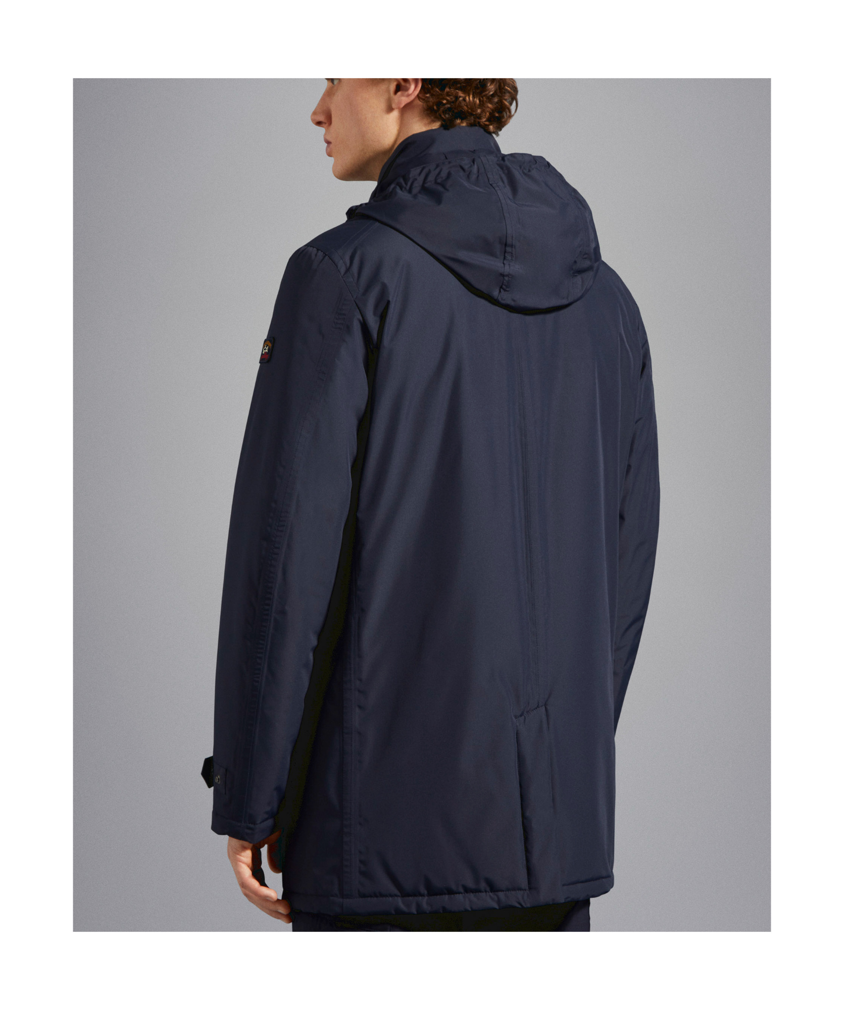 Shop Paul & Shark Hooded Padded Jacket In Black