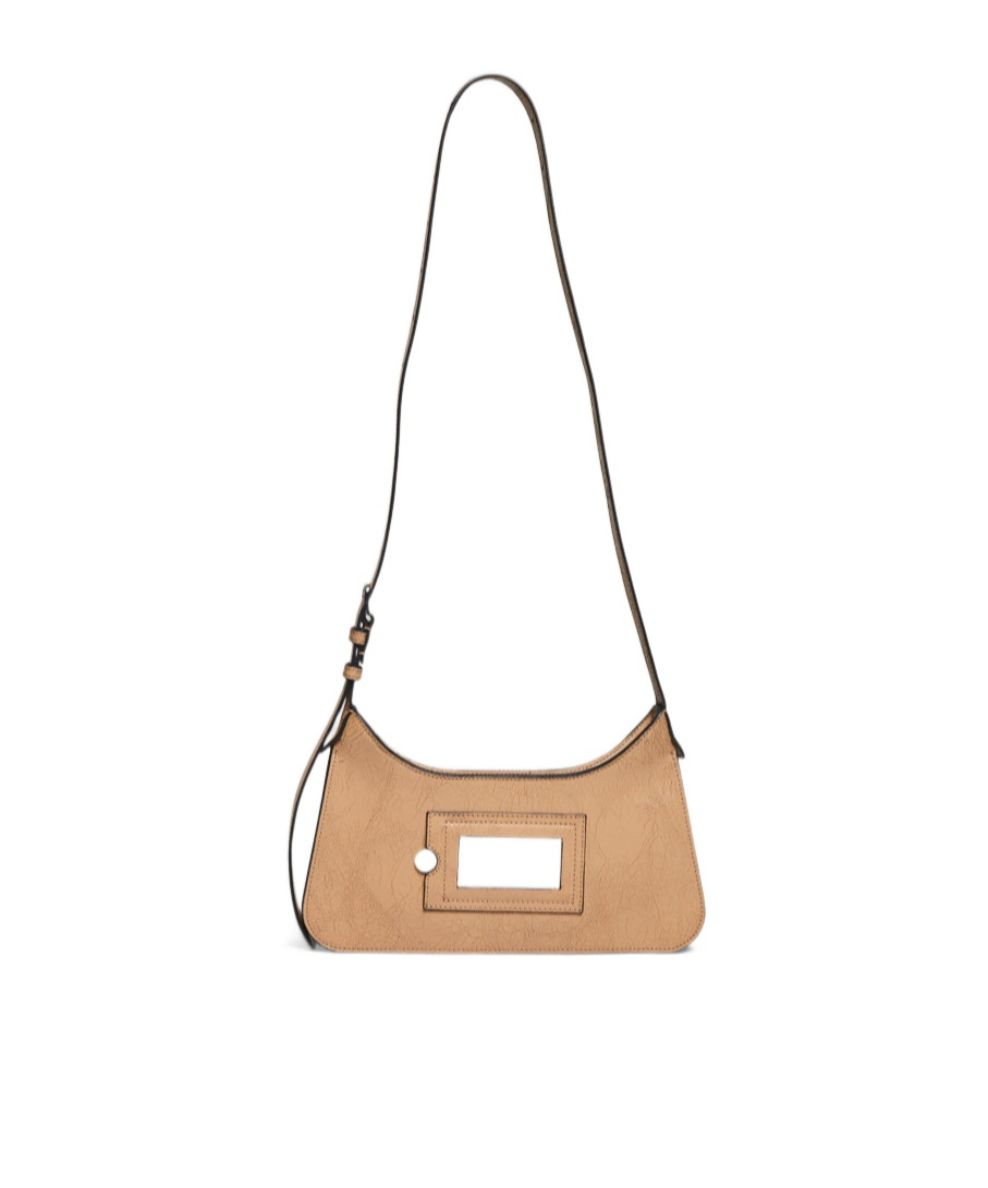 Acne Studios Logo Shoulder Bag In Nude