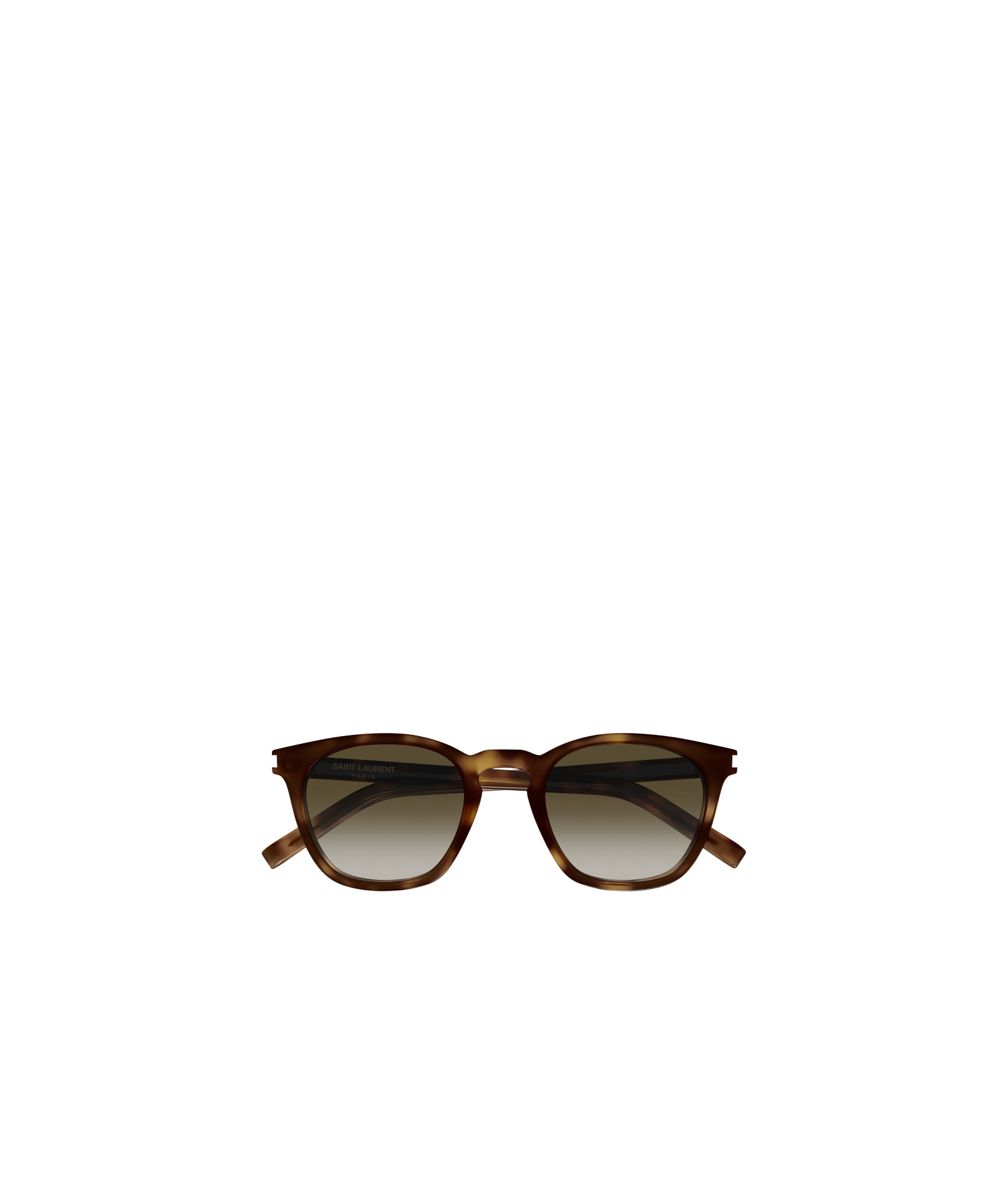 Saint Laurent Sl28 Round-frame Sunglasses In Brown