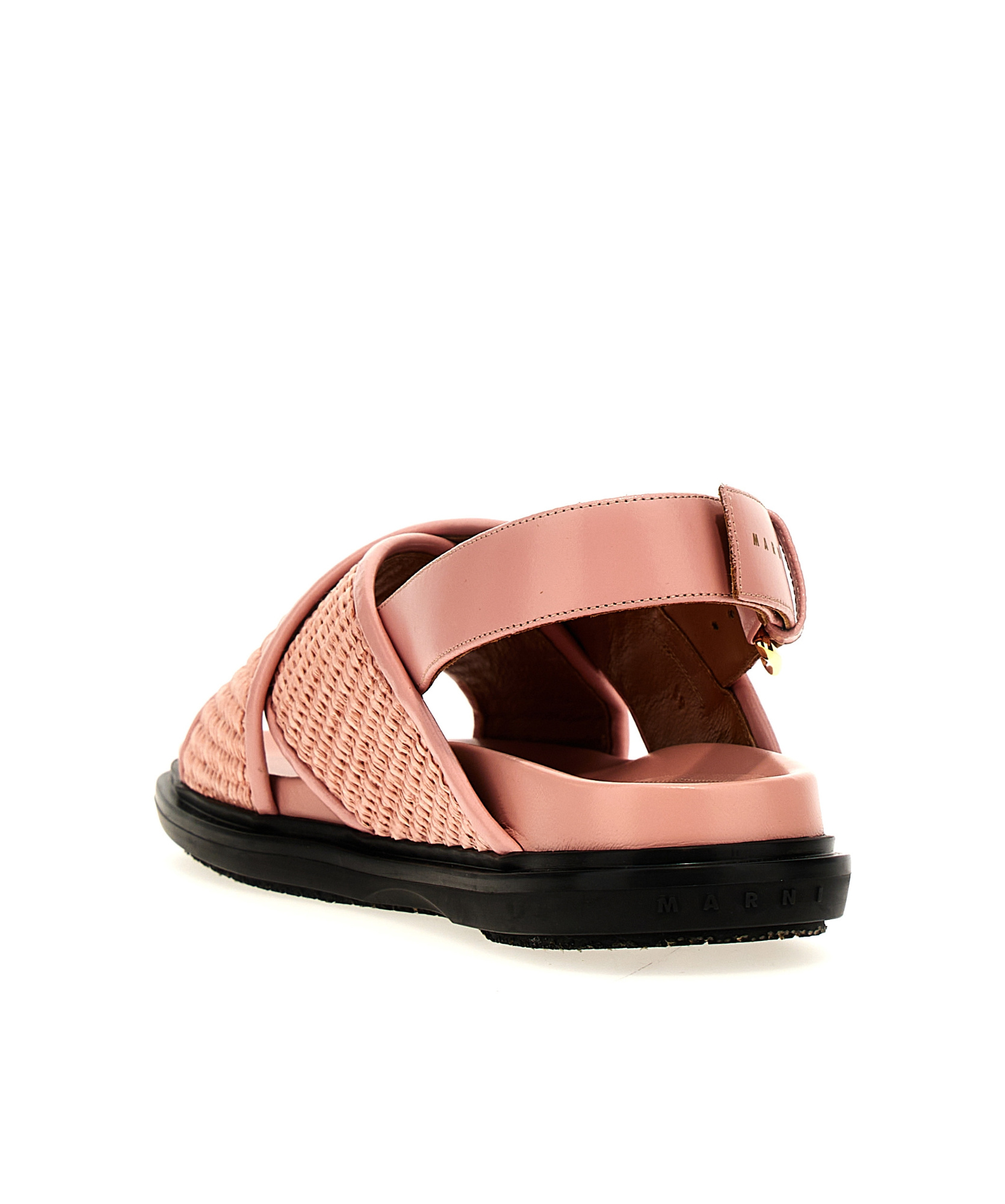 Marni Fussbet Sandals In Nude