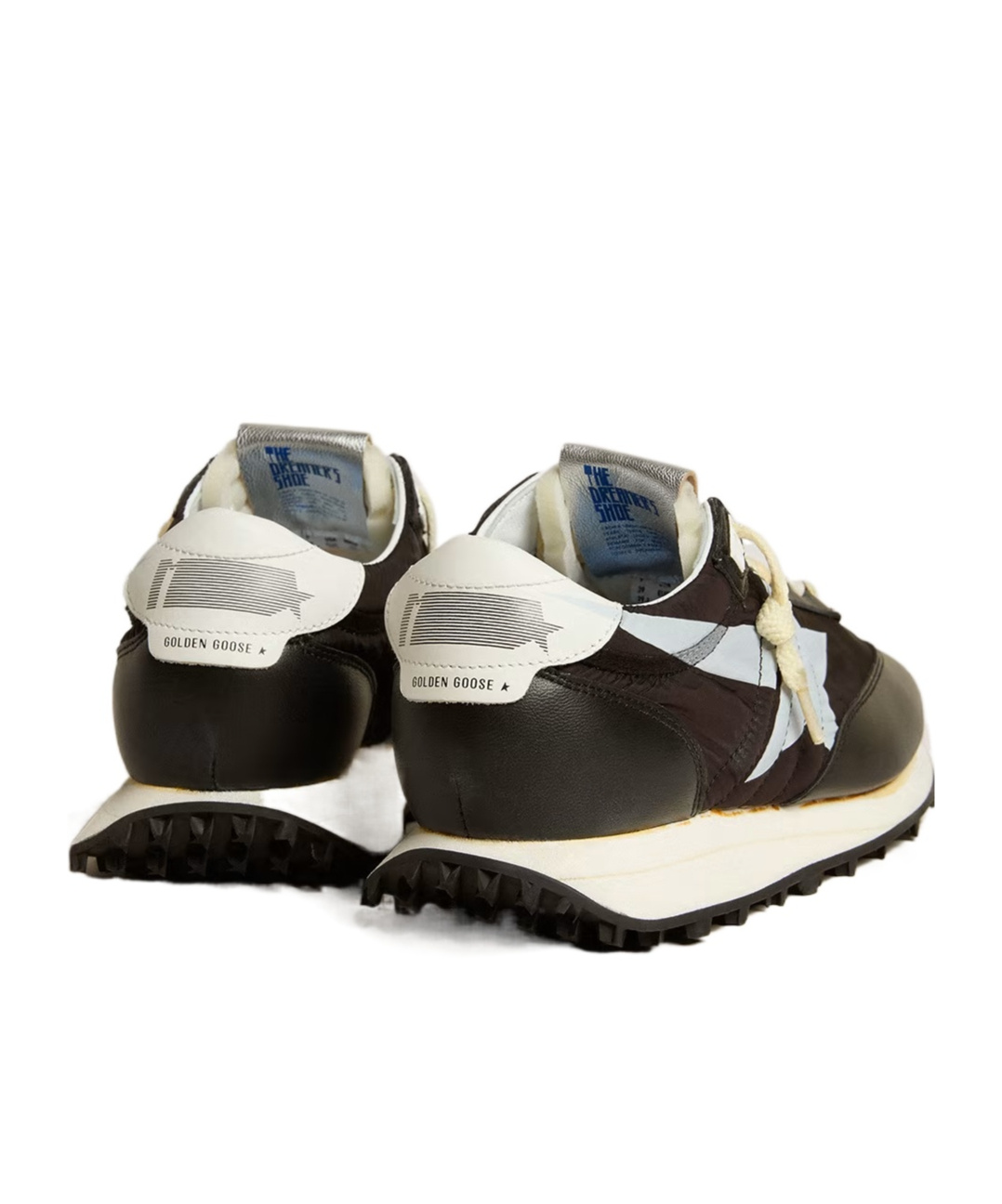 Golden Goose Contrast Stitching Marathon Running Sneakers In Black