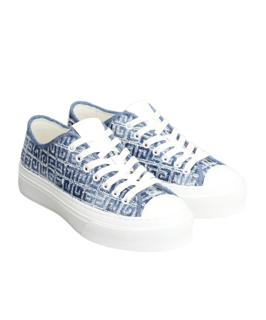 GIVENCHY CITY 4G DENIM SNEAKERS