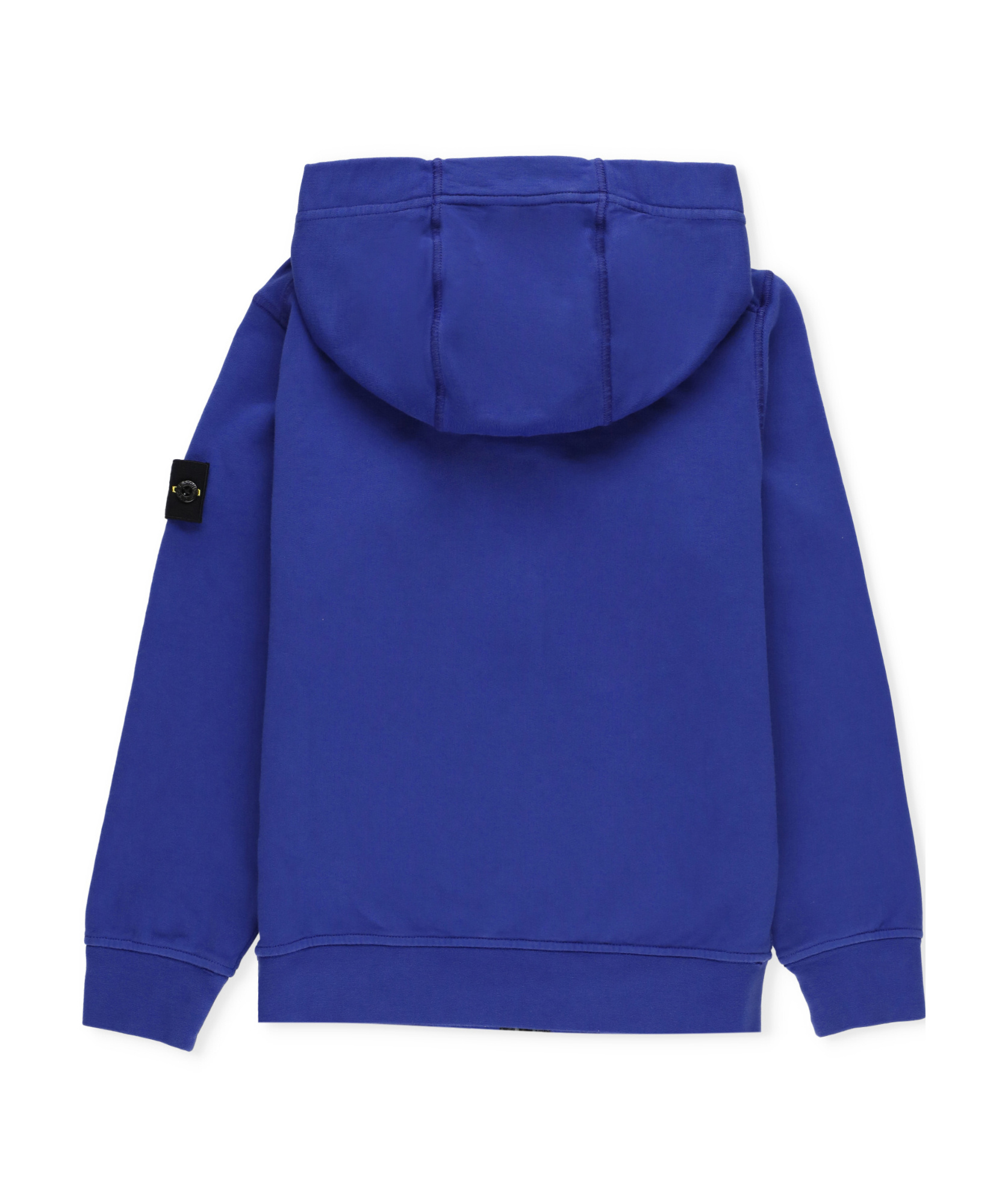 Stone Island Compass-badge Zip-up Hoodie In Blue