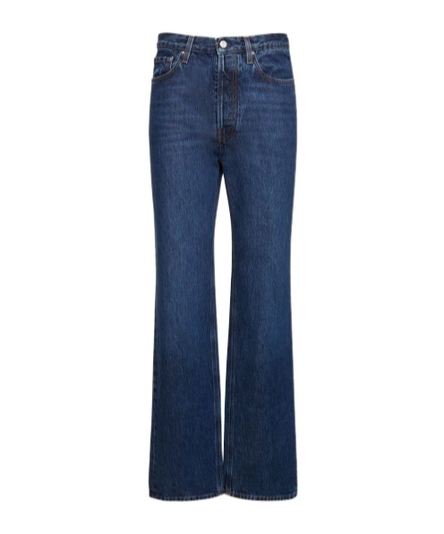 Totême Denim Trousers With Logo Affixed