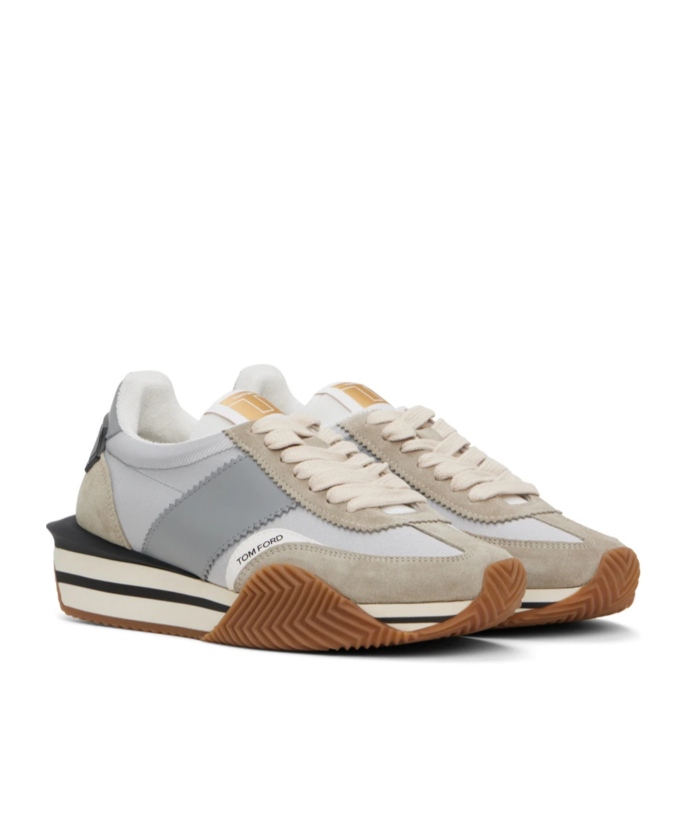 Tom Ford James Chunky Platform Sneakers In White