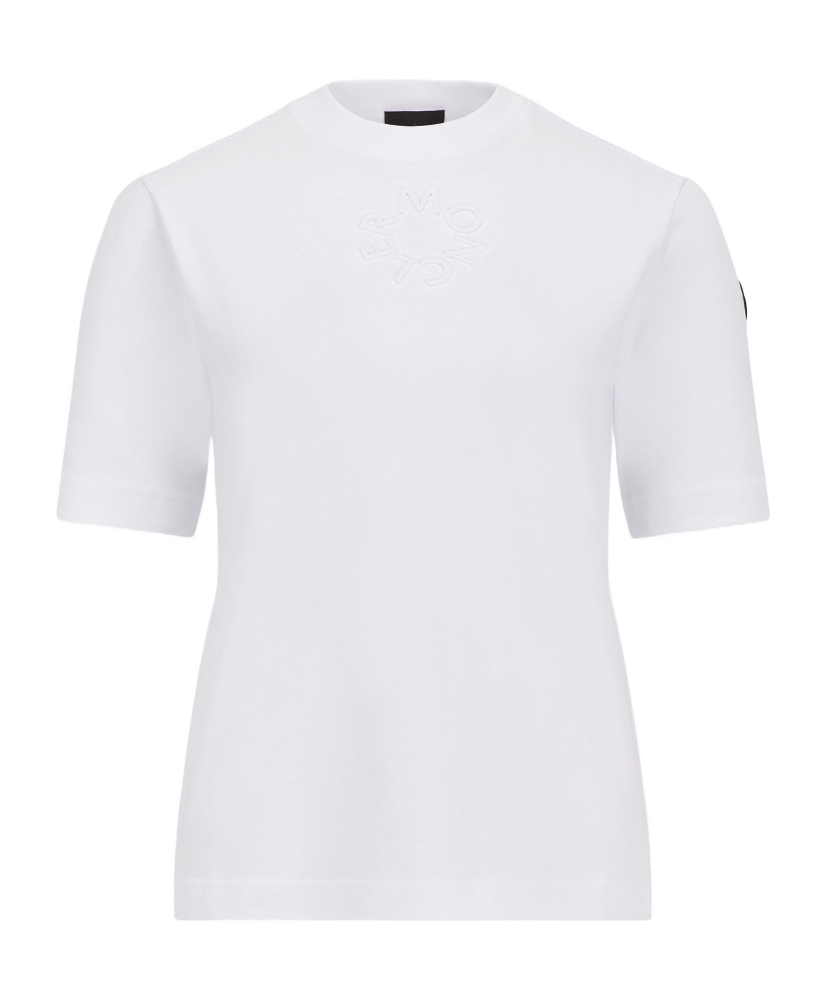 Moncler Logo-embossed Cotton T-shirt In White