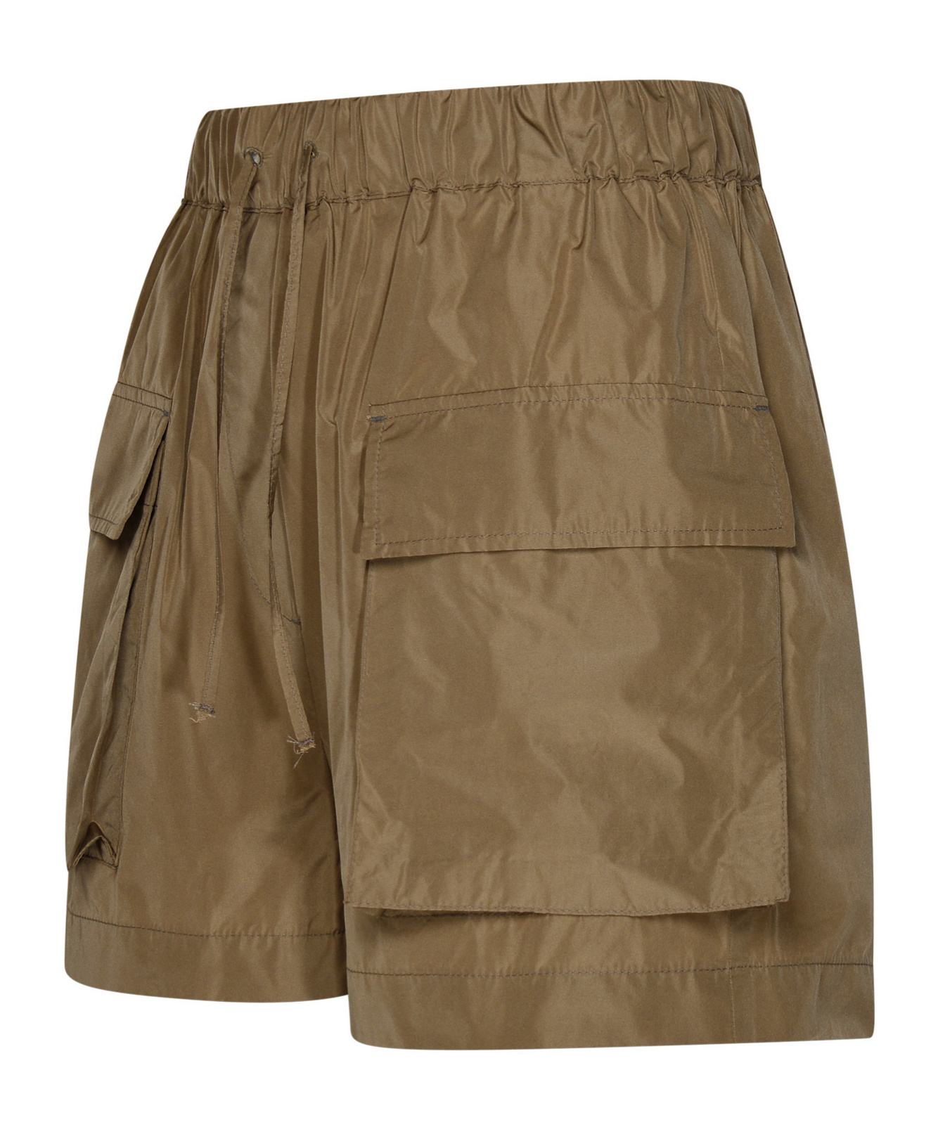 Msgm Persimmon Polyester Cargo Shorts In Green