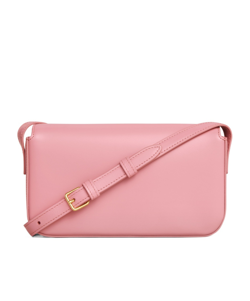 Celine Claude Glossy Shoulder Bag In Pink