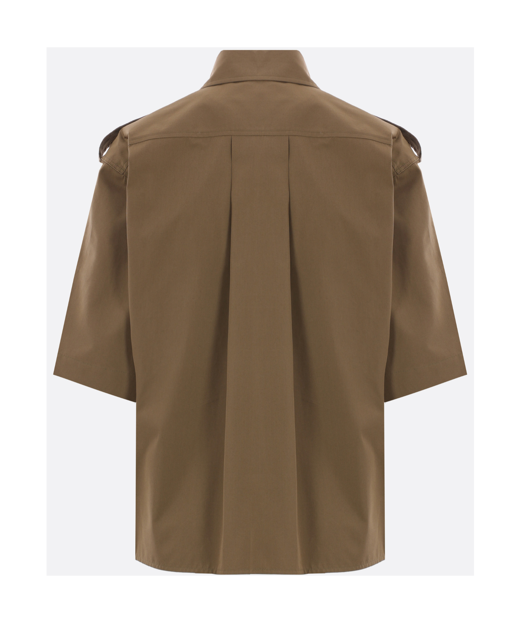 Shop Aspesi Button-up Cotton Shirt In Green