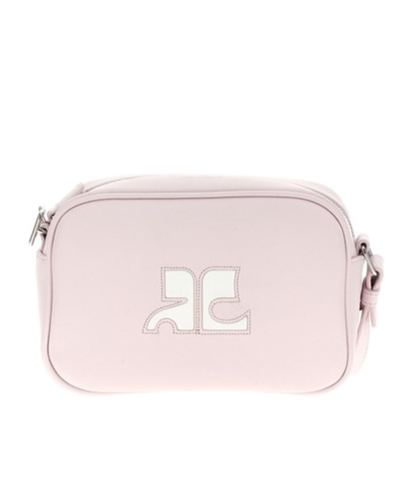 Courrèges Reedition Camera Leather Bag In Pink